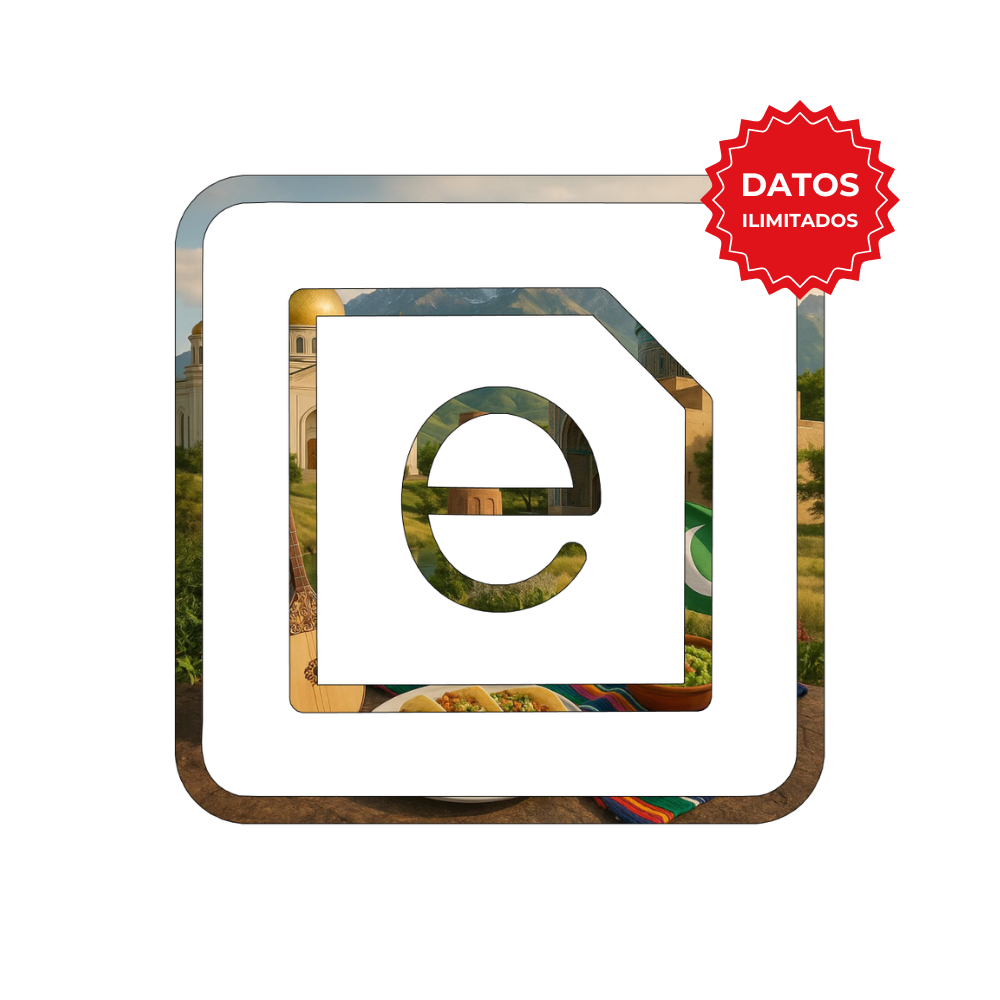 eSIM CrossAsia (4 Países Asia Central y del Sur) Telefonía_MX