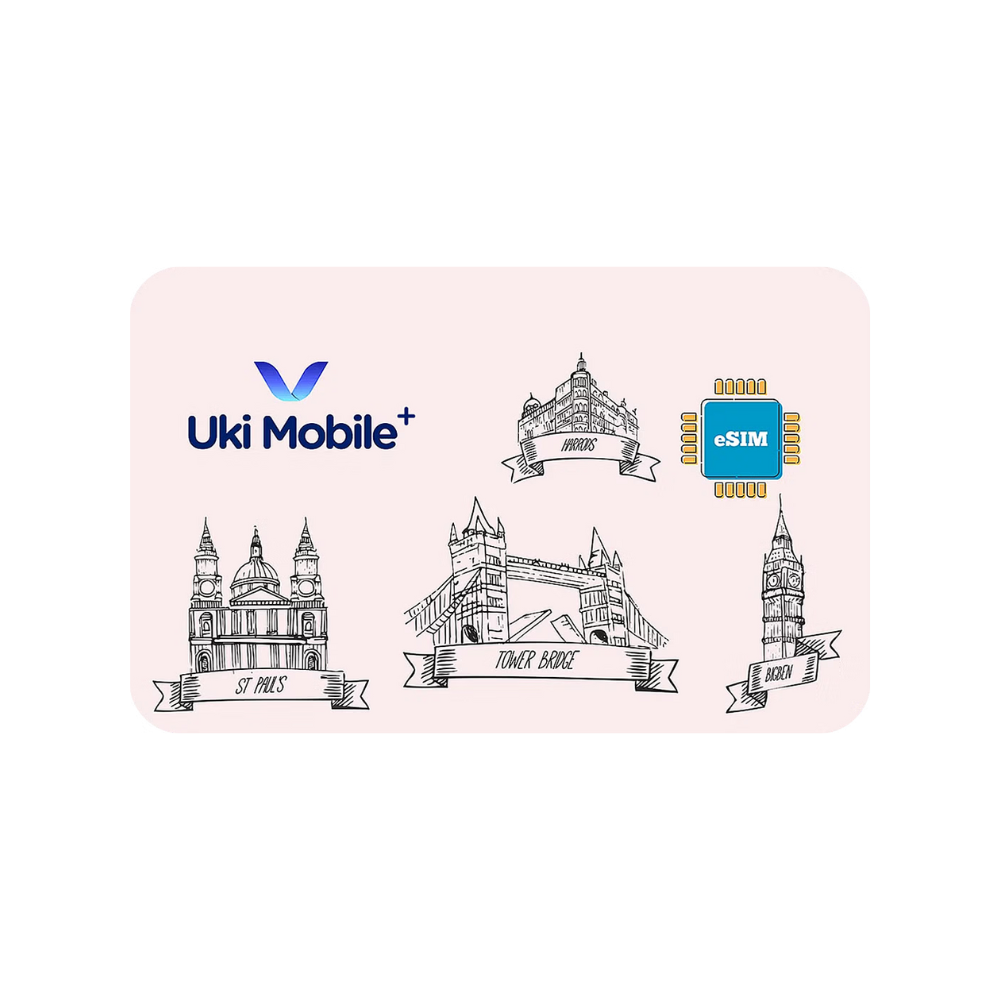 eSIM Uki Mobile+ (Reino Unido) Airalo
